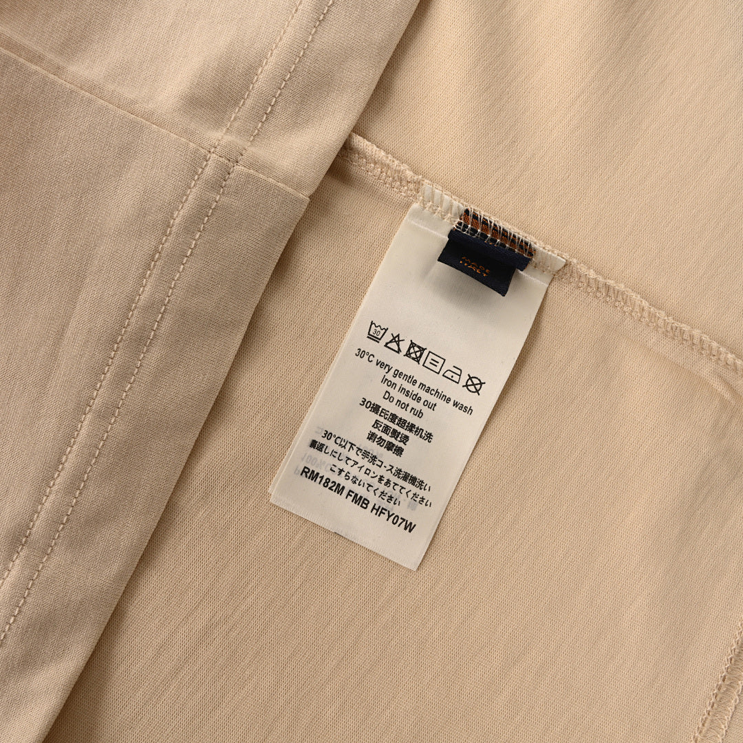 Louis Vuitton Gradient Shoulder-Letter Short-Sleeve T-Shirt