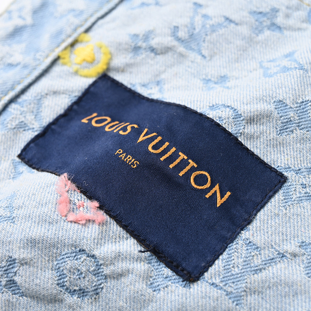Louis Vuitton x — Collaboration Candy-Embroidered Denim Jacket