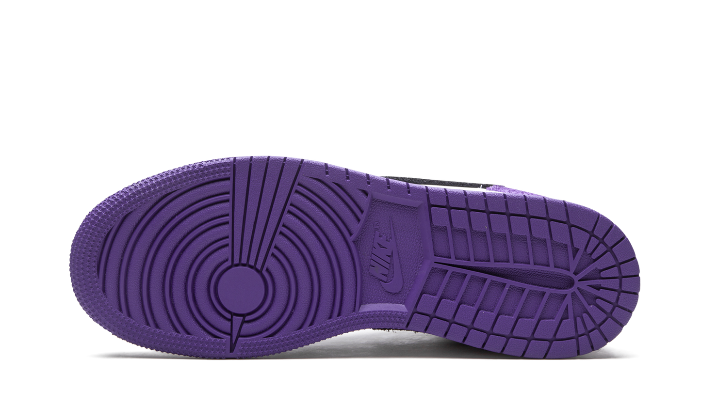 Air Jordan 1 Mid SE GS "Court Purple Suede" BQ6931 105