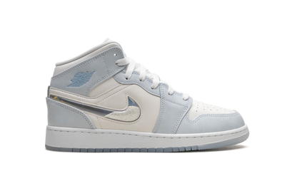 AIR JORDAN 1 MID SE GS "GLITTER SWOOSH" FQ9117 400