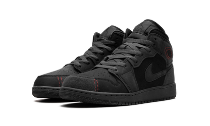 Air Jordan 1 Mid GS "BLACK SUEDE" FQ7742 001