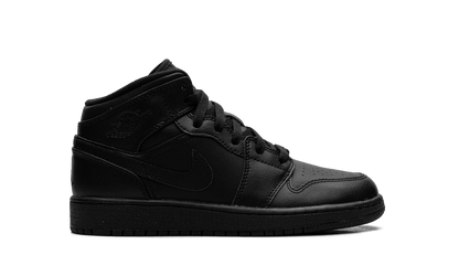 Air Jordan 1 Mid GS "Triple Black" 554725 010