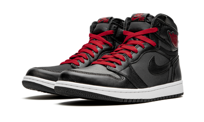 Air Jordan 1 Retro High OG "Black Satin/Gym Red" 555088 060