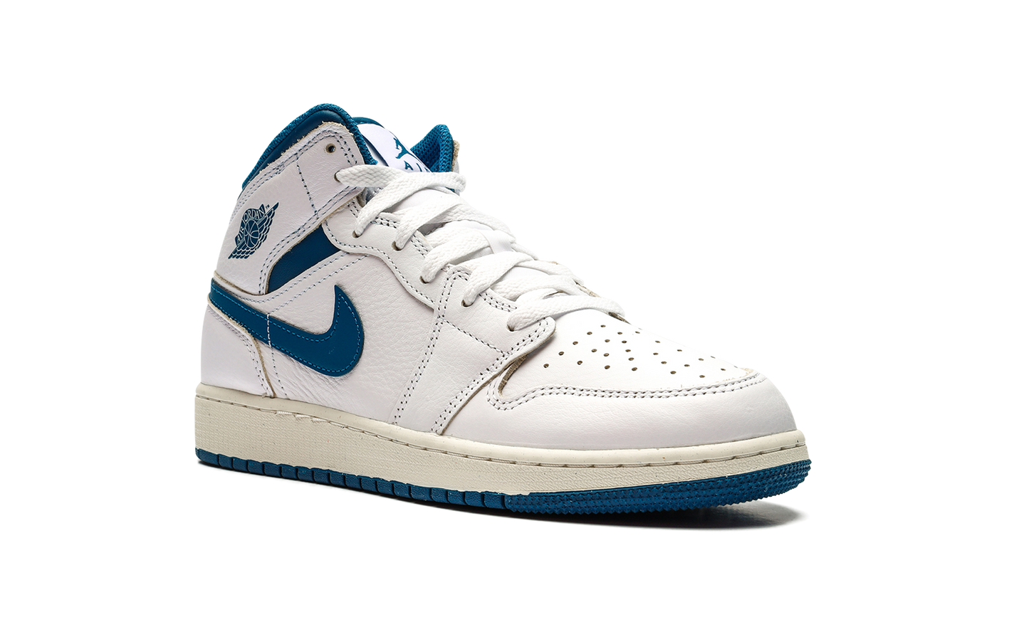 Air Jordan 1 Mid SE GS "INDUSTRIAL BLUE" FN7432 141