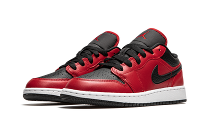 Air Jordan 1 Low GS "Black Pebbled" 553560 605