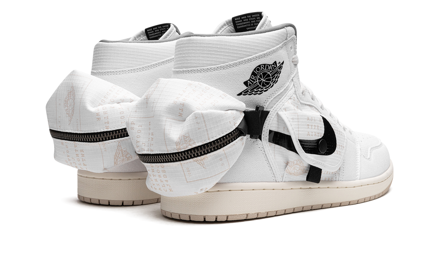 Air Jordan 1 Utility "WHITE BLACK" DO8727 100