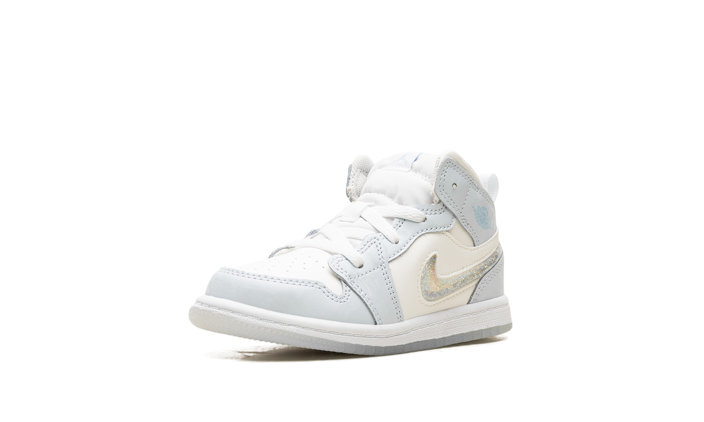 Air Jordan 1 Mid TD "Glitter Swoosh" FQ9116 400
