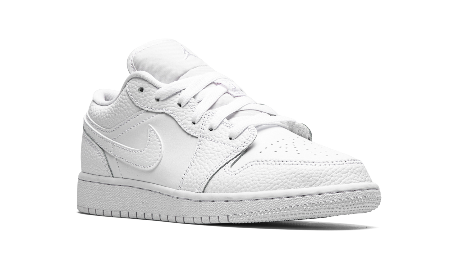 Air Jordan 1 Low GS "Triple White" 553560 130