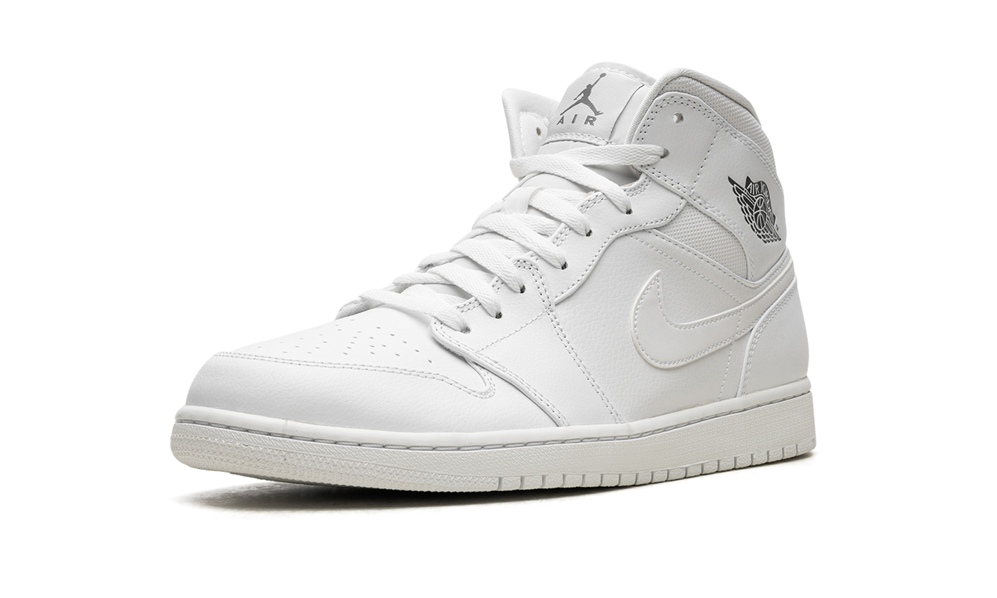 Air Jordan 1 Mid "White / Cool Grey" 554724 102