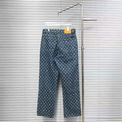 Louis Vuitton Logo-Embroidered Jeans