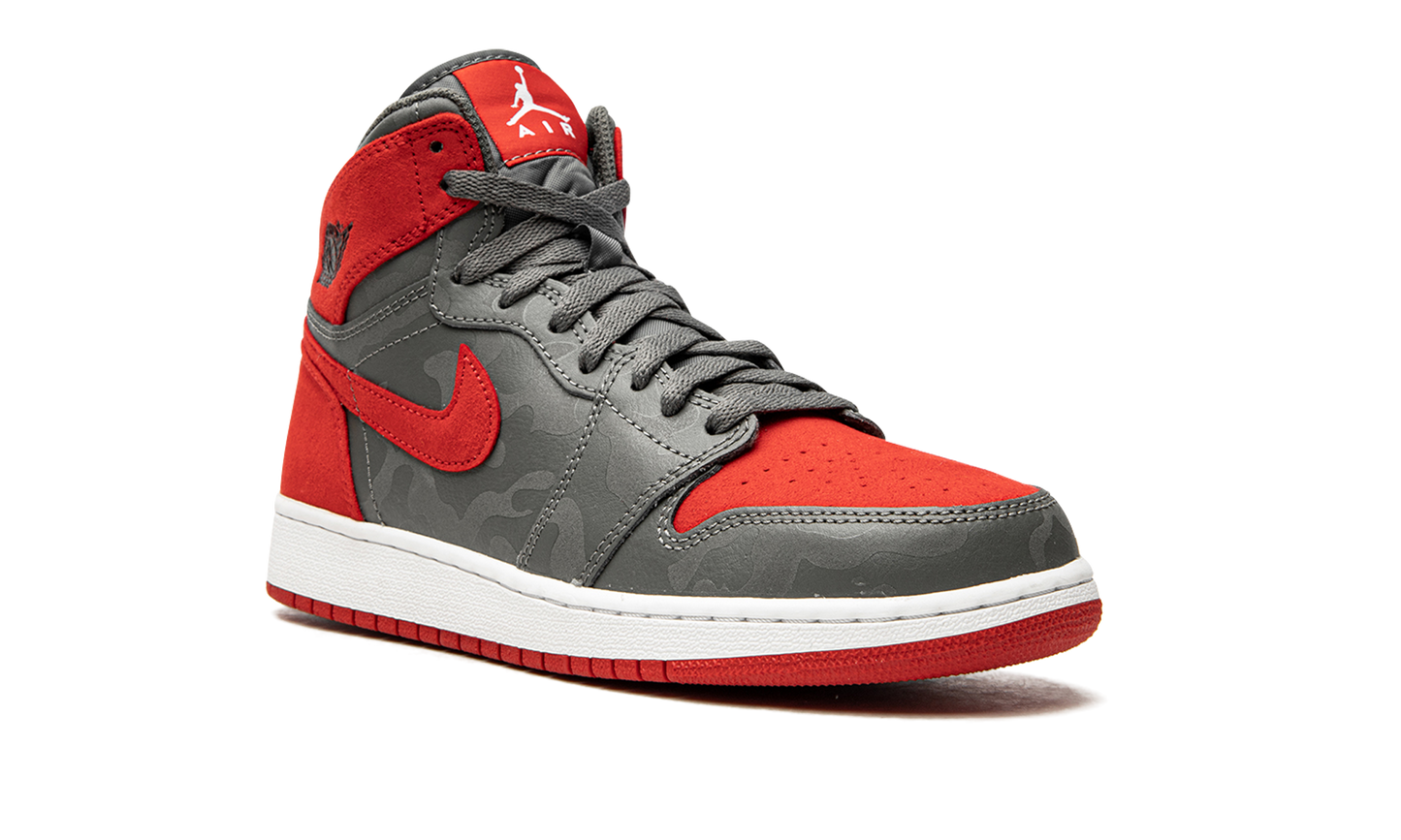 Air Jordan 1 Retro HI PREM GS "Red Camo" 822858 032