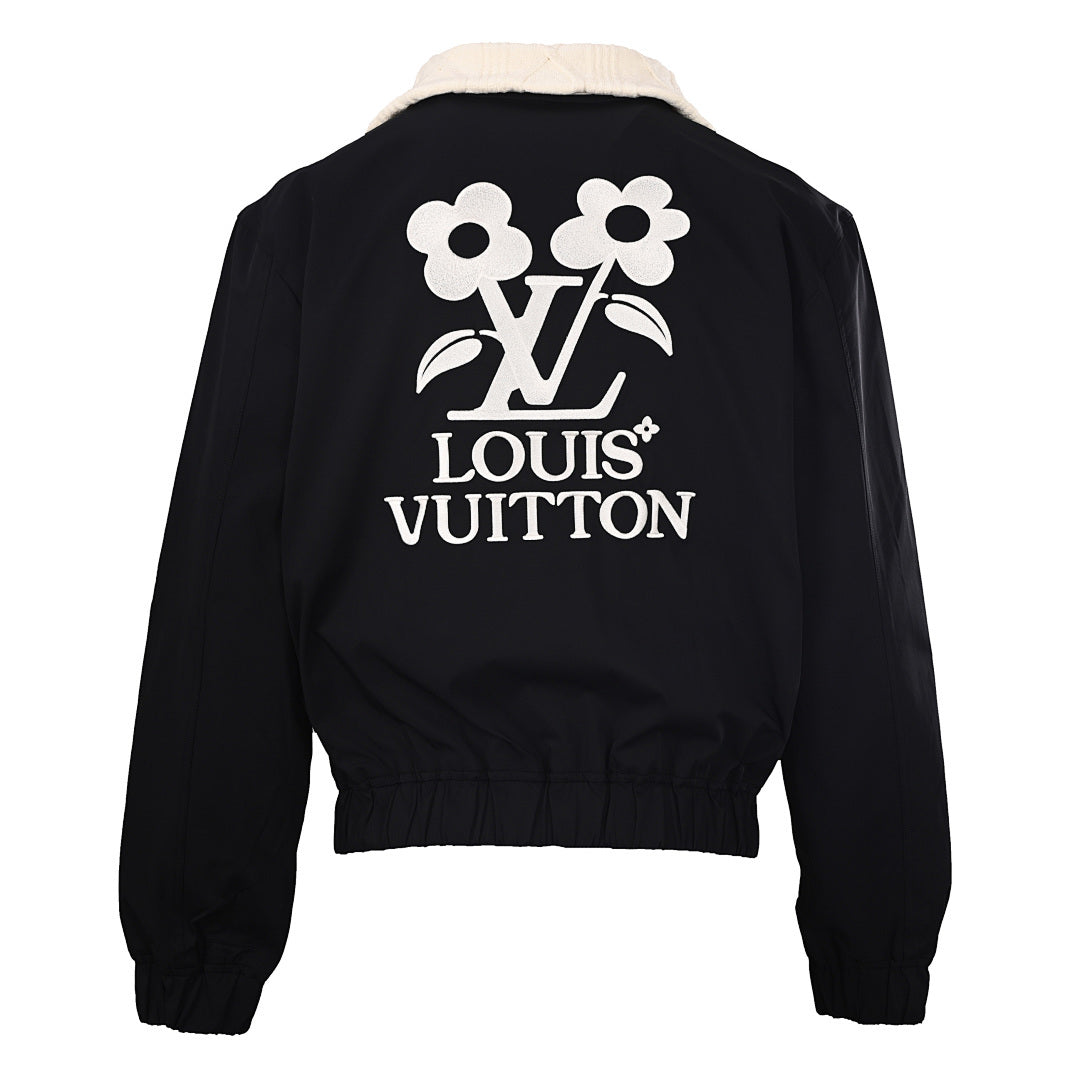 Louis Vuitton Cable-Knit Collar Belted Jacket