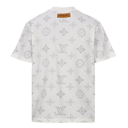 Louis Vuitton All-Over Chain Print Short-Sleeve T-Shirt