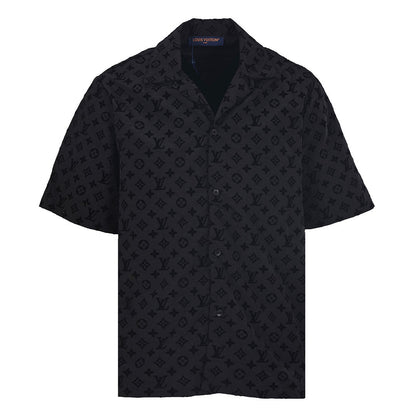Louis Vuitton Mulberry Silk Short-Sleeve Shirt