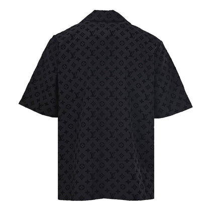 Louis Vuitton Mulberry Silk Short-Sleeve Shirt