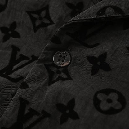 Louis Vuitton Mulberry Silk Short-Sleeve Shirt