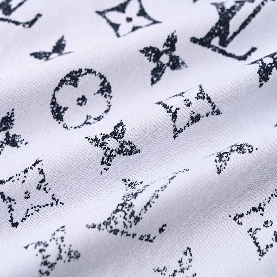 Louis Vuitton Gradient Shoulder-Letter Short-Sleeve T-Shirt