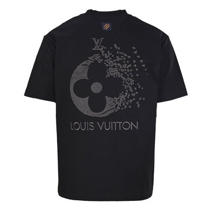 Louis Vuitton "Afterimage" Clover Embroidery Crewneck T-Shirt