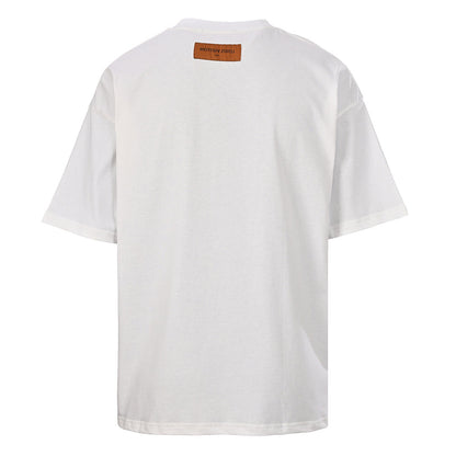 Louis Vuitton Carriage Slogan Print Short-Sleeve T-Shirt