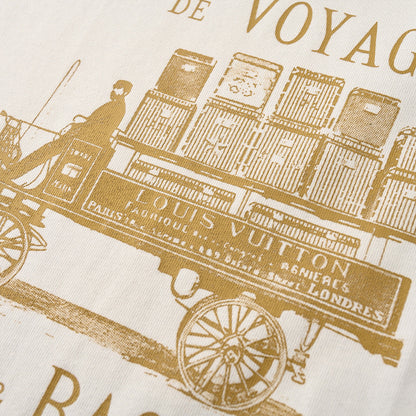 Louis Vuitton Carriage Slogan Print Short-Sleeve T-Shirt