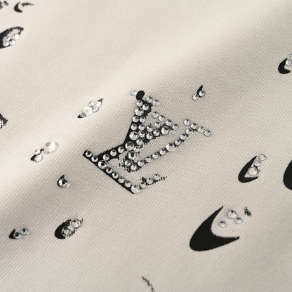 Louis Vuitton Water-Droplet Ink-Splatter Short-Sleeve T-Shirt