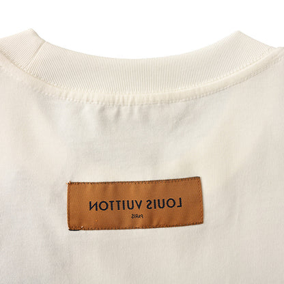 Louis Vuitton Gradient Shoulder-Letter Short-Sleeve T-Shirt