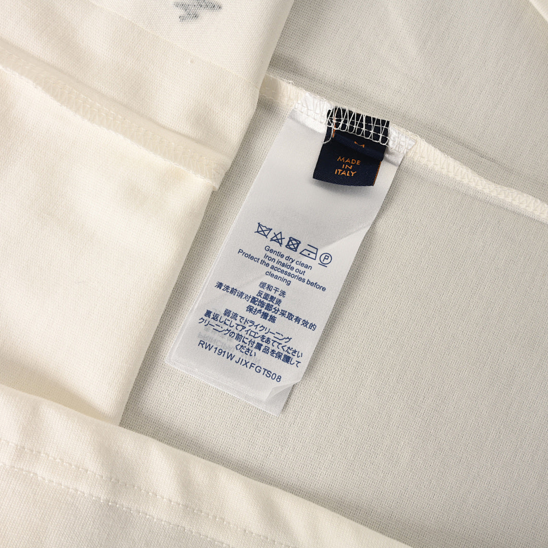 Louis Vuitton Gradient Shoulder-Letter Short-Sleeve T-Shirt