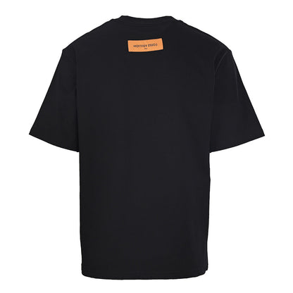 Louis Vuitton Gradient Shoulder-Letter Short-Sleeve T-Shirt