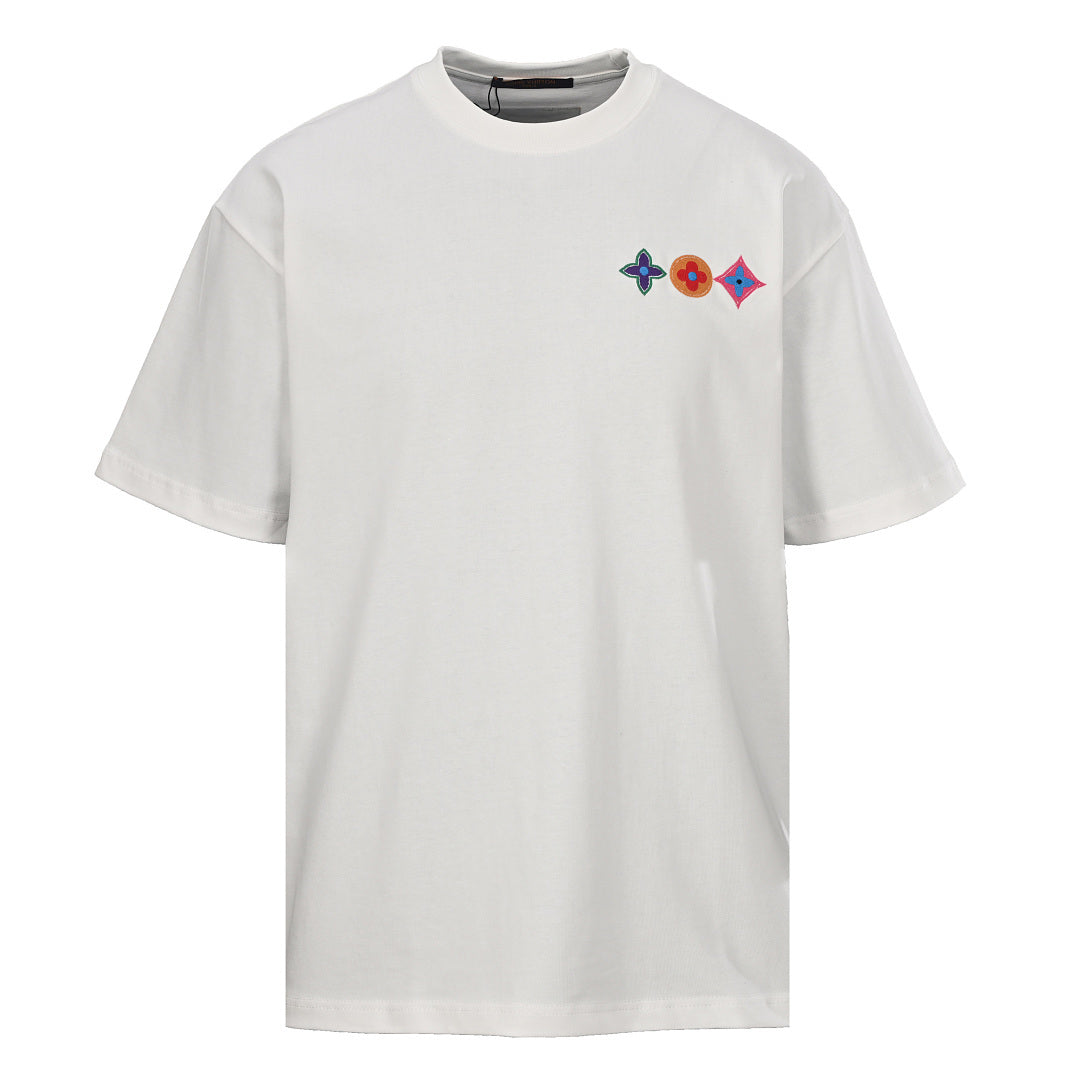 Louis Vuitton Beaded Crew-Neck Short-Sleeve T-Shirt