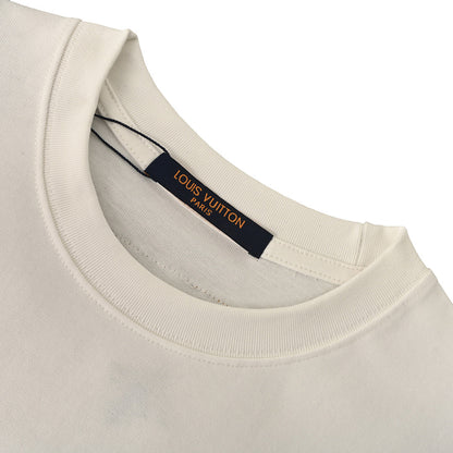 Louis Vuitton Beaded Crew-Neck Short-Sleeve T-Shirt