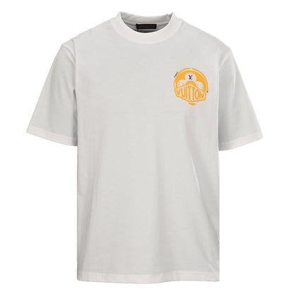 Louis Vuitton Crewneck Short-Sleeve T-Shirt with Front and Back Logo Print