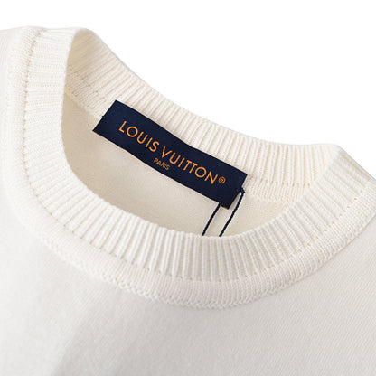 Louis Vuitton Rope-Embroidered Short-Sleeve Knit T-Shirt