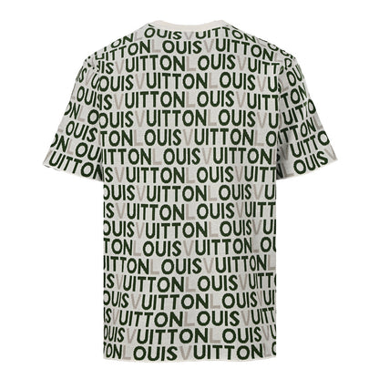 Louis Vuitton "Barrage" Letter Jacquard Knit Short-Sleeve T-Shirt