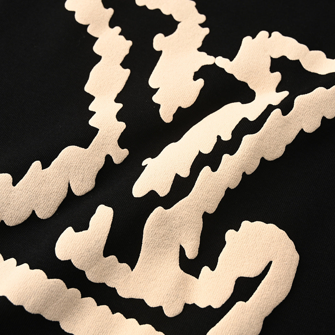 Louis Vuitton "Cloud" Monogram Short-Sleeve T-Shirt with Large Foam-Print Lettering