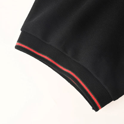 GUCCI Ribbed Jacquard Short-Sleeve Polo Shirt
