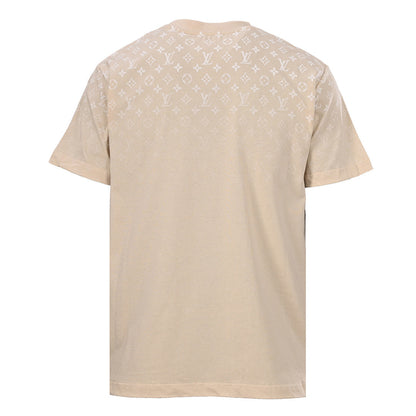 Louis Vuitton Gradient Shoulder-Letter Short-Sleeve T-Shirt