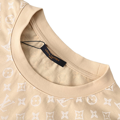 Louis Vuitton Gradient Shoulder-Letter Short-Sleeve T-Shirt