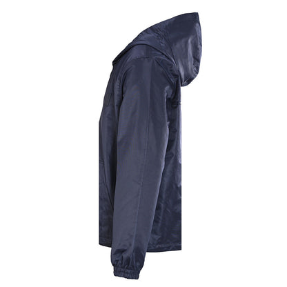 Louis Vuitton Reversible Windbreaker Jacket featuring Leather Logo Patch and Tonal Jacquard Pattern