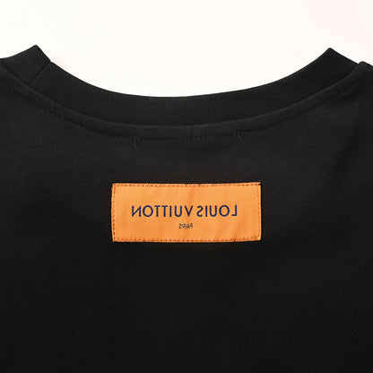 Louis Vuitton Chain-Detail Denim Pocket Short-Sleeve T-Shirt