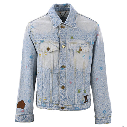 Louis Vuitton x — Collaboration Candy-Embroidered Denim Jacket