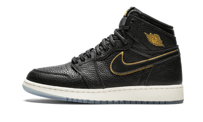 Air Jordan 1 Retro High OG GS "black gld lthr" 575441 031