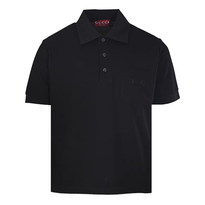 GUCCI Horsebit-Embroidered Pocket Polo Shirt