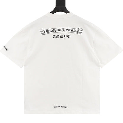 Chrome Hearts Multicolor Cross Print Short-Sleeve T-Shirt