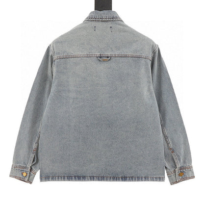 Louis Vuitton Monogram Denim Patchwork Long-Sleeve Jacket