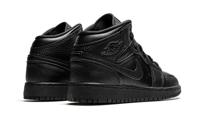 Air Jordan 1 Mid GS "Triple Black" 554725 091