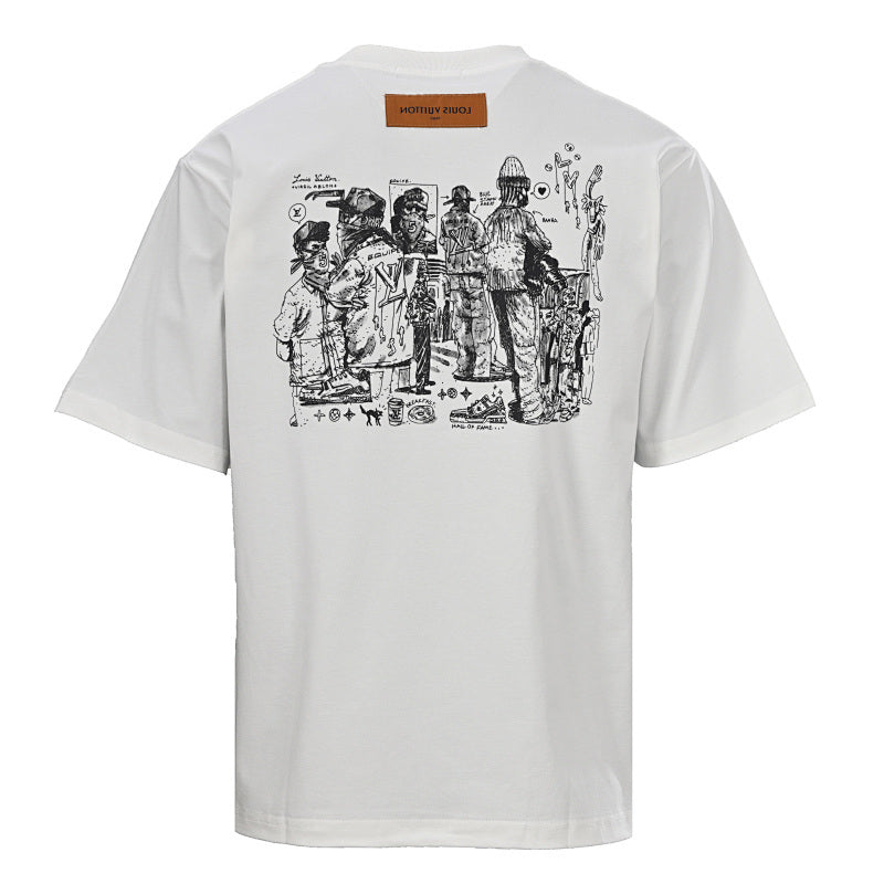Louis Vuitton (LV) Employee-Exclusive Puff-Print Short-Sleeve T-Shirt