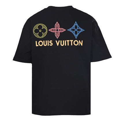 Louis Vuitton Crewneck Short-Sleeve T-Shirt with Front and Back Logo Print