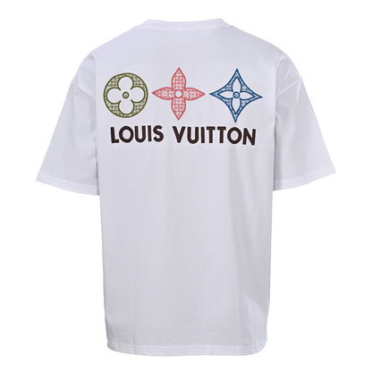 Louis Vuitton Crewneck Short-Sleeve T-Shirt with Front and Back Logo Print