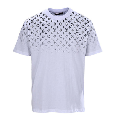Louis Vuitton Gradient Shoulder-Letter Short-Sleeve T-Shirt
