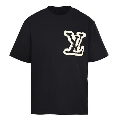 Louis Vuitton "Cloud" Monogram Short-Sleeve T-Shirt with Large Foam-Print Lettering